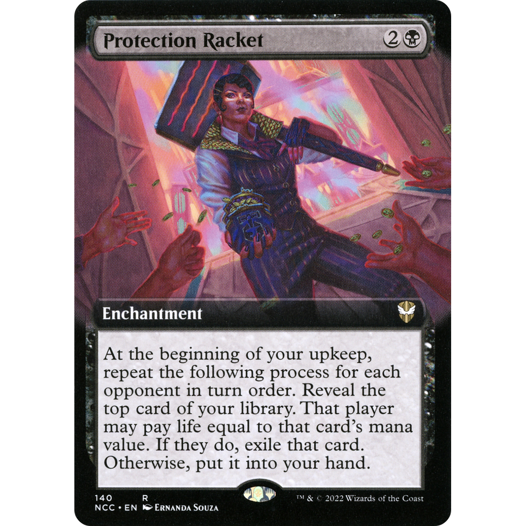 Protection Racket (Extended Art) (NCC-140) - New Capenna Commander: (Extended Art)
