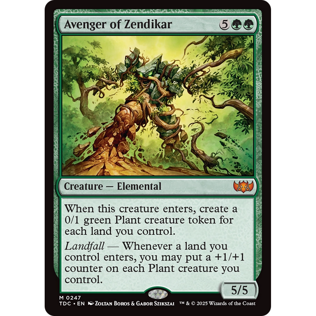Avenger of Zendikar (TDC-247) - Commander: Tarkir: Dragonstorm