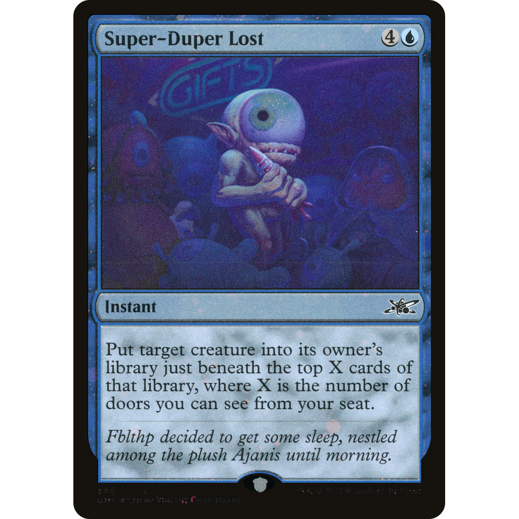 Super-Duper Lost (Galaxy Foil) (UNF-345) - Unfinity Foil