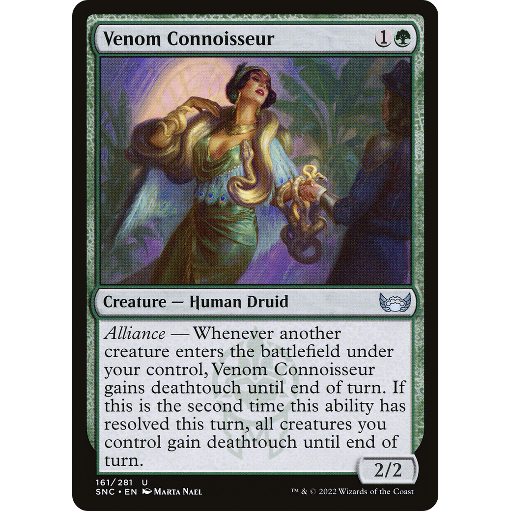 Venom Connoisseur (SNC-161) - Streets of New Capenna Foil