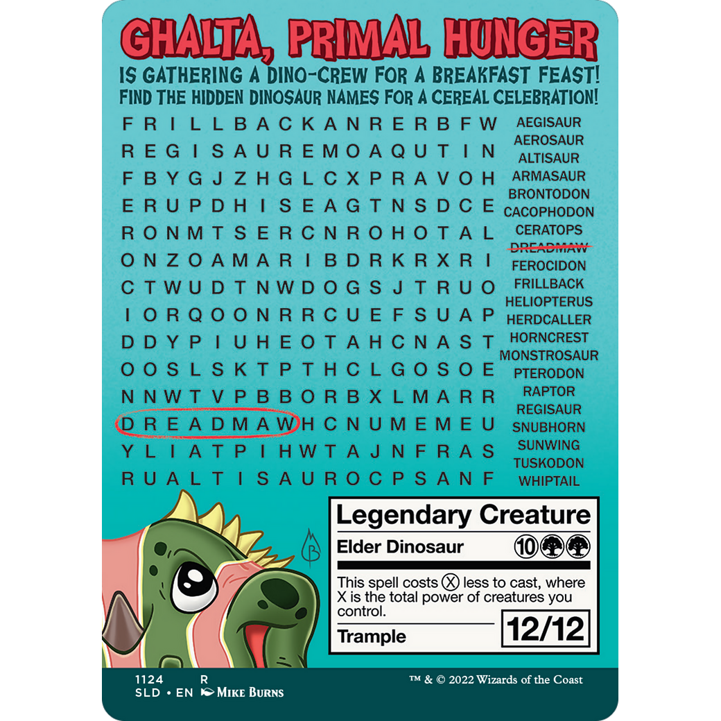 Ghalta, Primal Hunger (SLD-1124) - Secret Lair Drop (Borderless) Foil