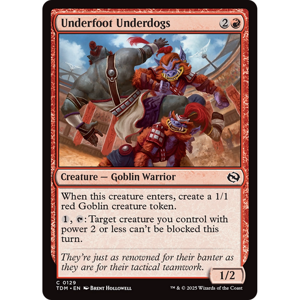 Underfoot Underdogs (TDM-129) - Tarkir: Dragonstorm Foil