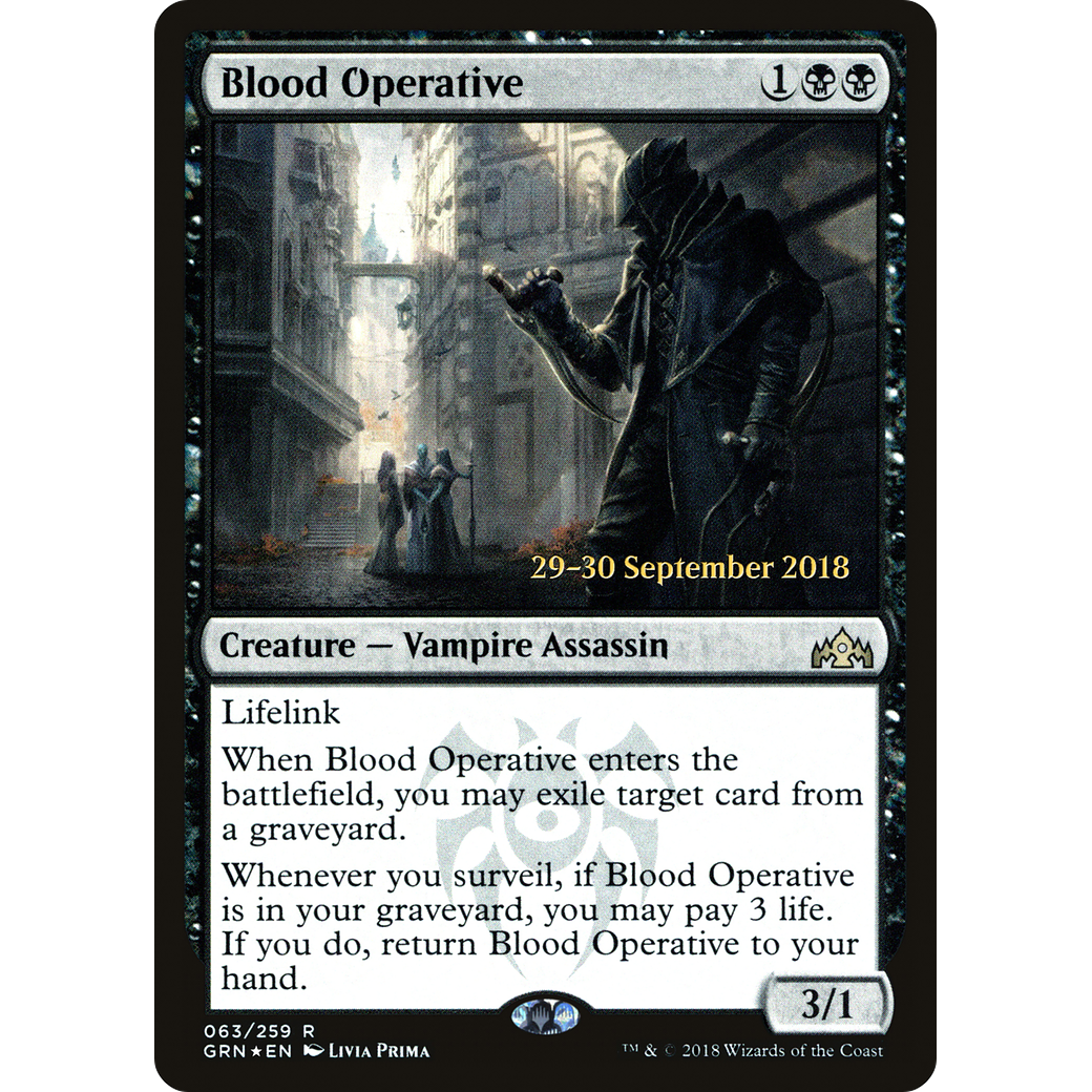 Blood Operative (PRE-063) - Guilds of Ravnica Promos Foil