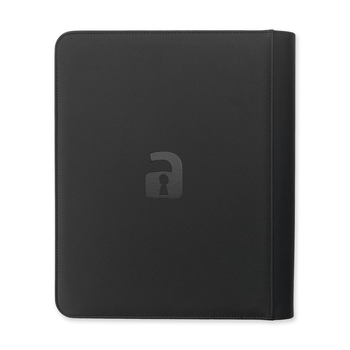 Vault X 9-Pocket Exo-Tec Toploader Zip Binder Signature Black