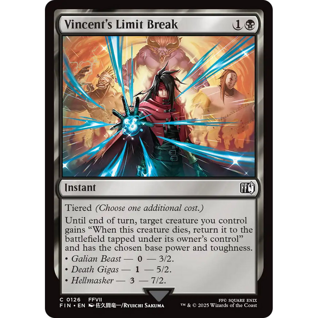 Vincent's Limit Break (FIN-126) - FINAL FANTASY Foil
