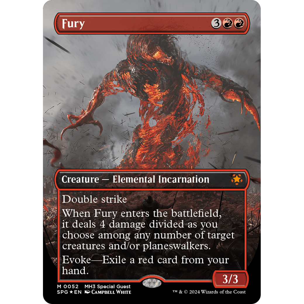 Fury (Borderless) (Textured Foil) (SPG-052) - Special Guests (Borderless) Foil