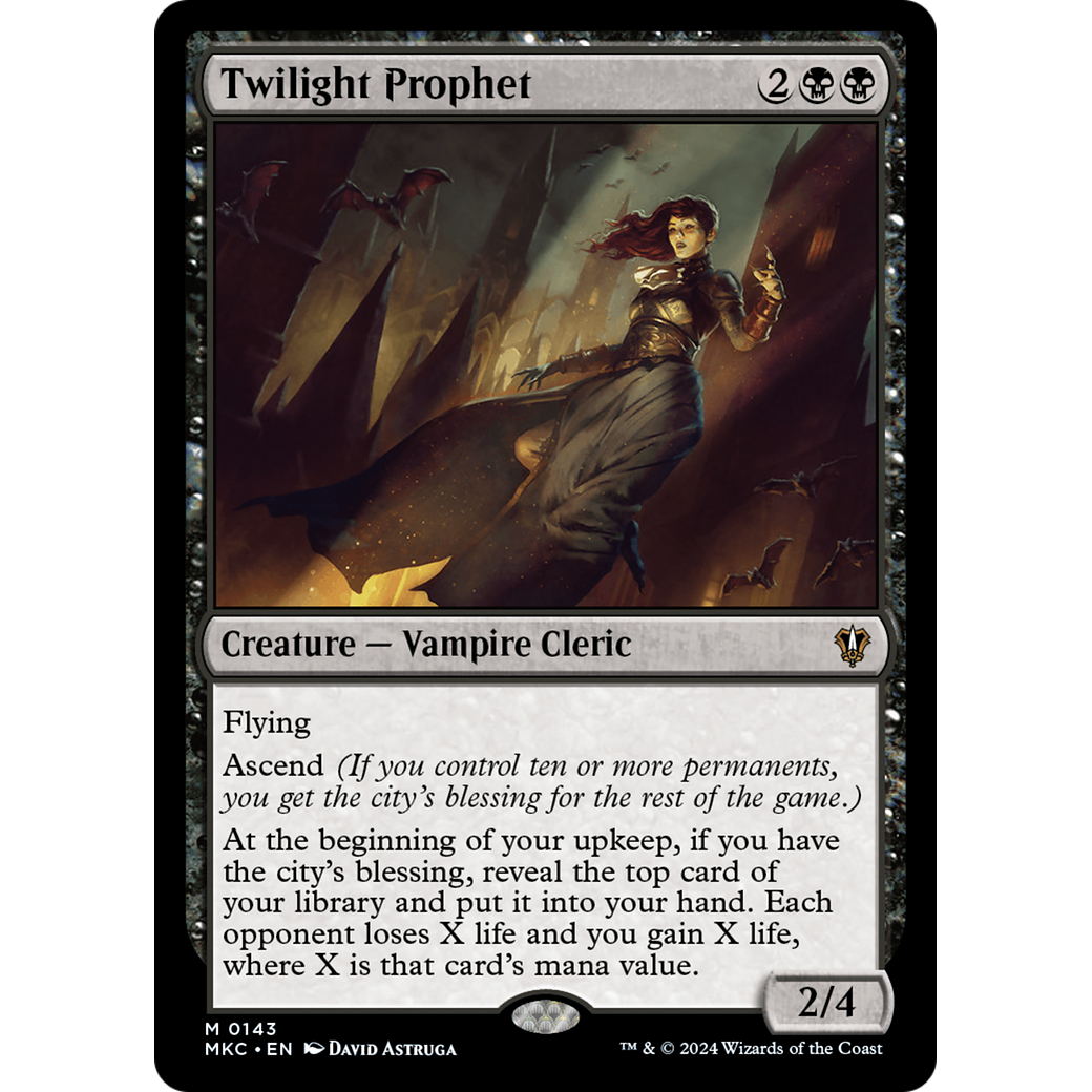 Twilight Prophet (MKC-143) - Murders at Karlov Manor Commander