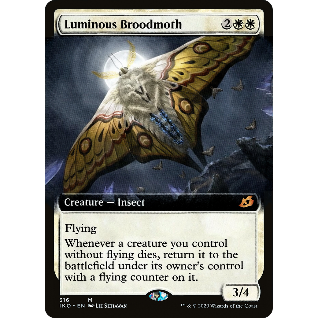 Luminous Broodmoth (Extended Art) (IKO-316) - Ikoria: Lair of Behemoths: (Extended Art) Foil