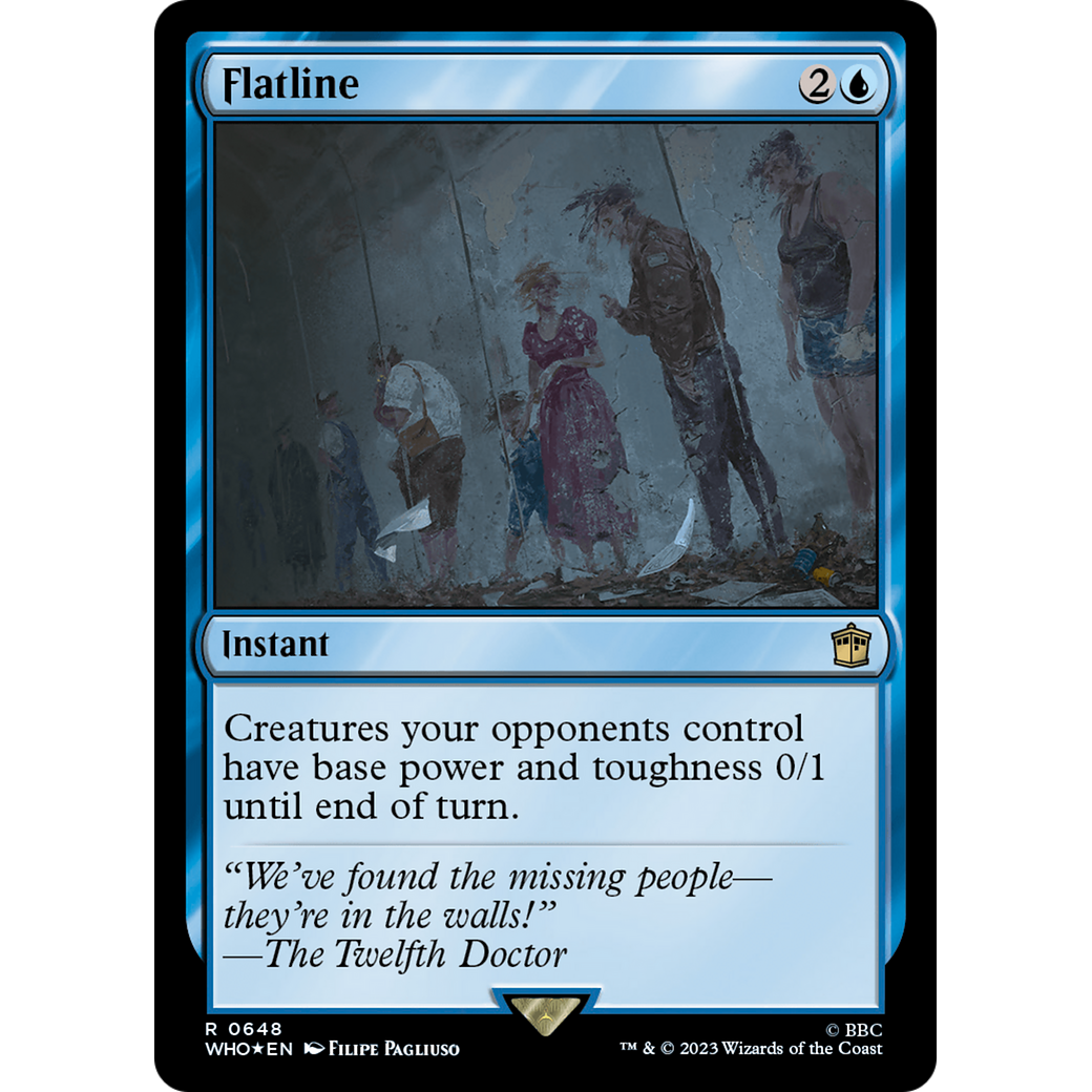 Flatline (Surge Foil) (WHO-648) - Doctor Who Foil
