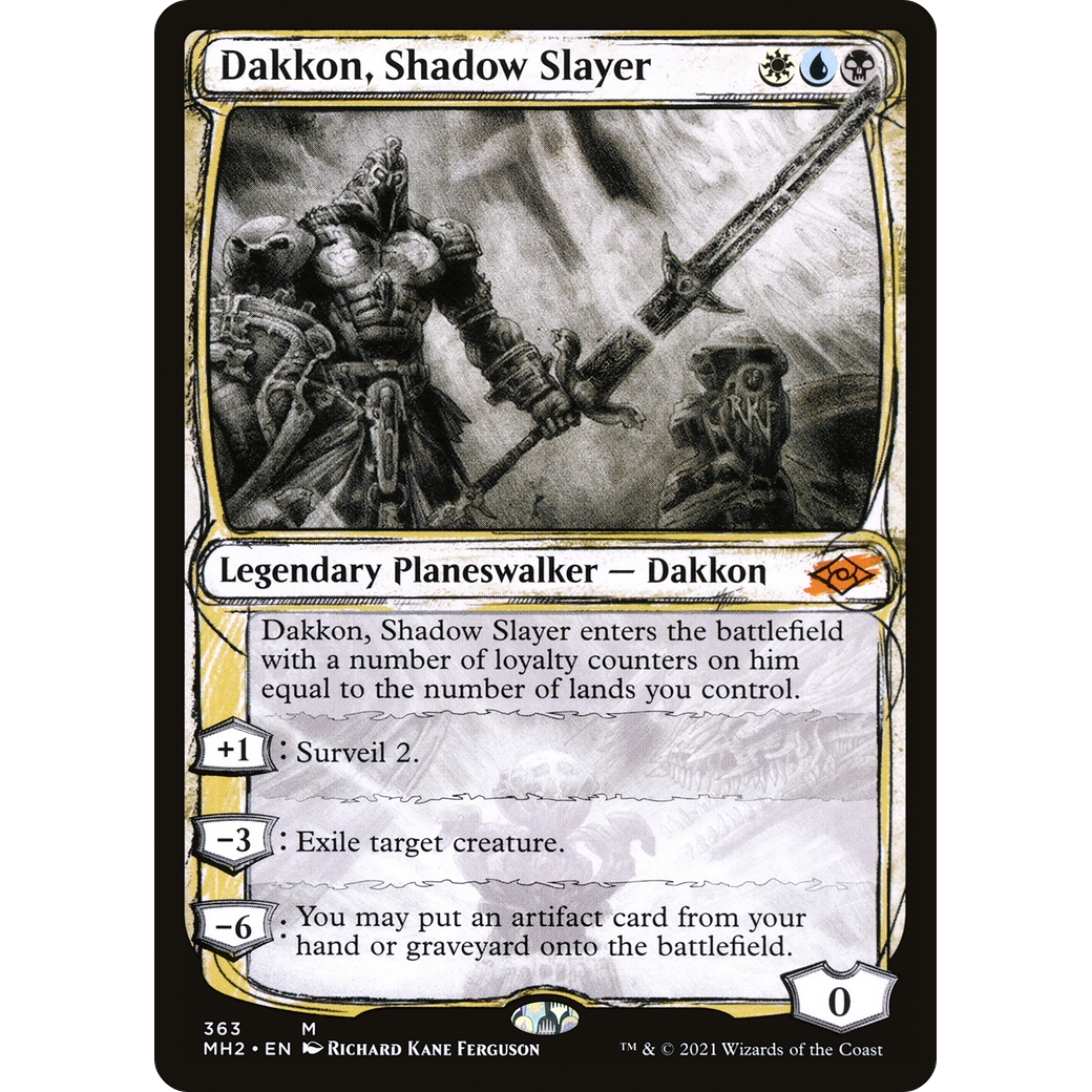 Dakkon, Shadow Slayer (Showcase) (MH2-363) - Modern Horizons 2: (Showcase)