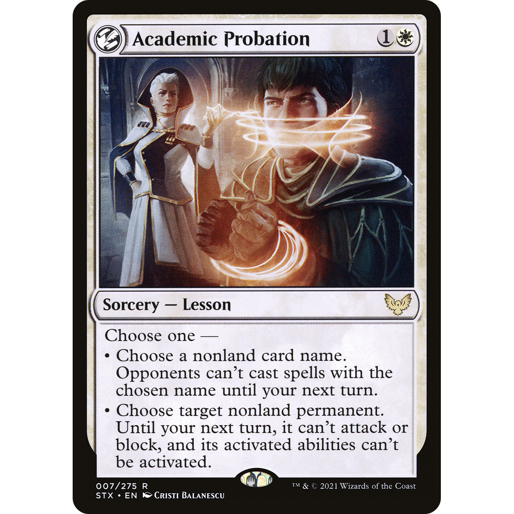 Academic Probation (STX-007) - Strixhaven: School of Mages: (lesson) Foil