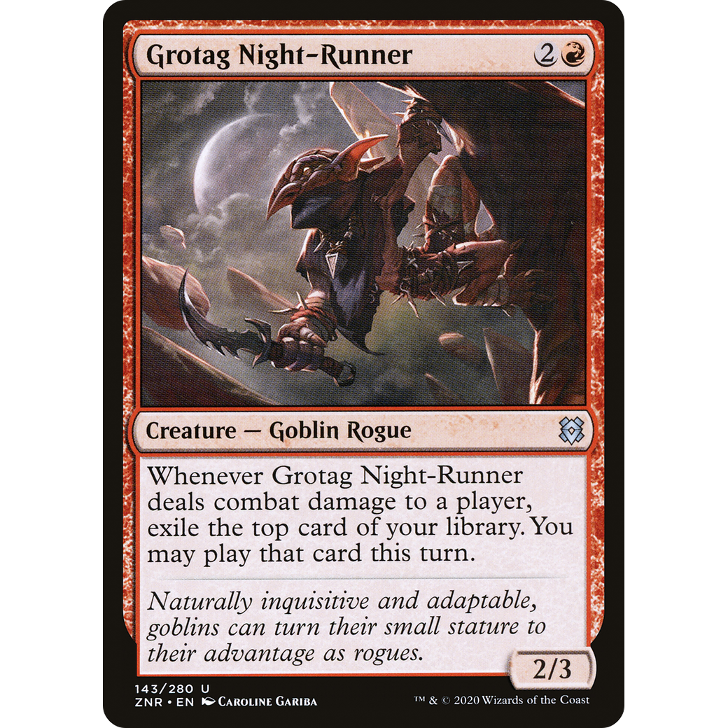 Grotag Night-Runner (ZNR-143) - Zendikar Rising Foil