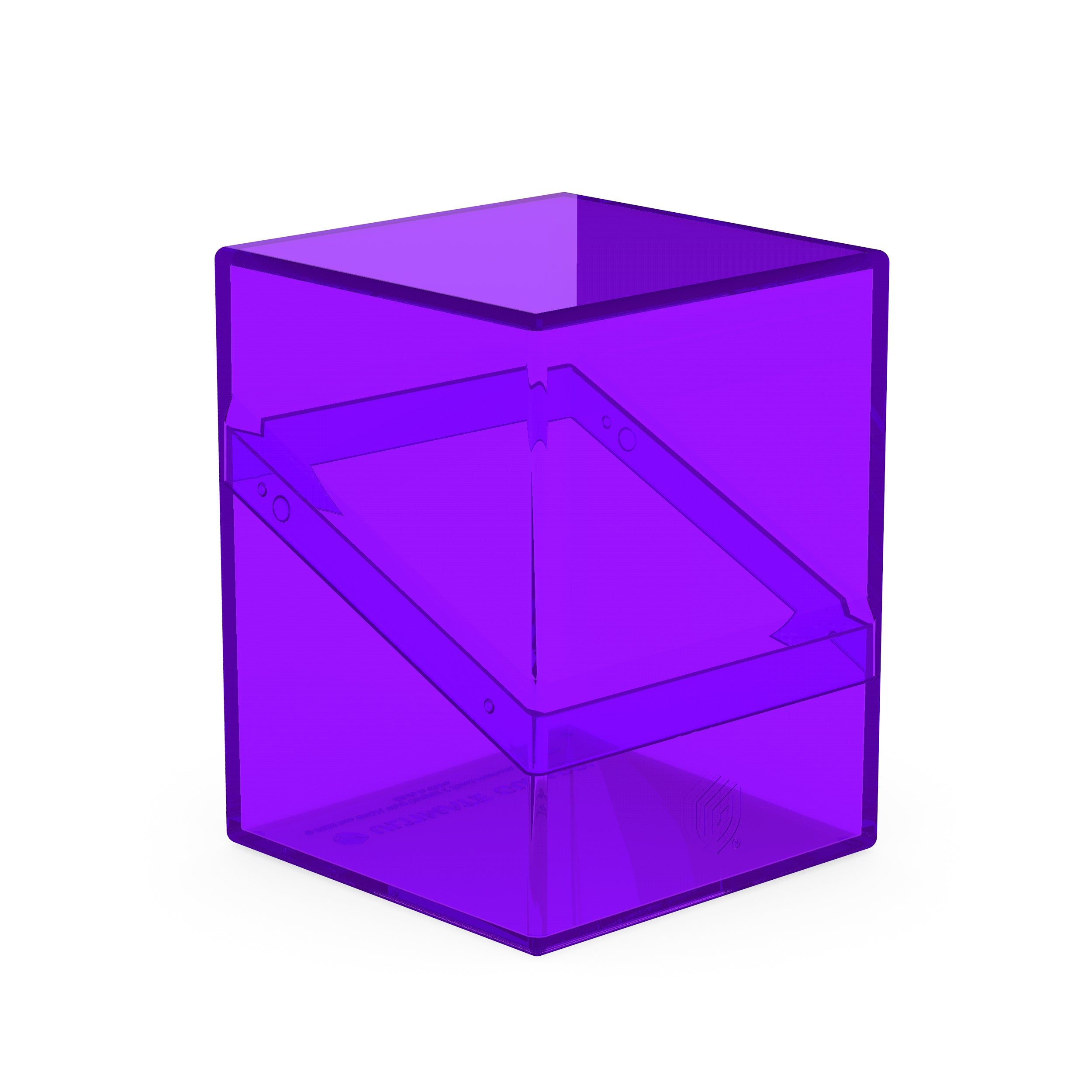 Clear Amethyst Boulder 100+ Deck Box