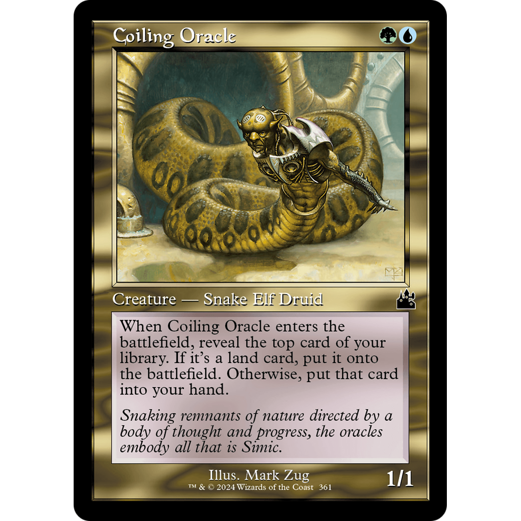 Coiling Oracle (RVR-361) - Ravnica Remastered Foil