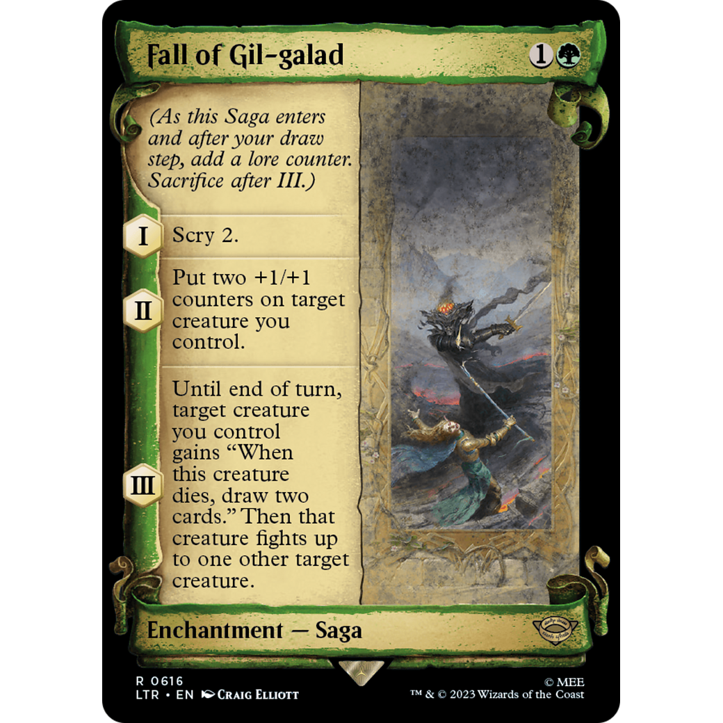 Fall of Gil-galad (LTR-616) - The Lord of the Rings: Tales of Middle-earth: (Showcase) Foil