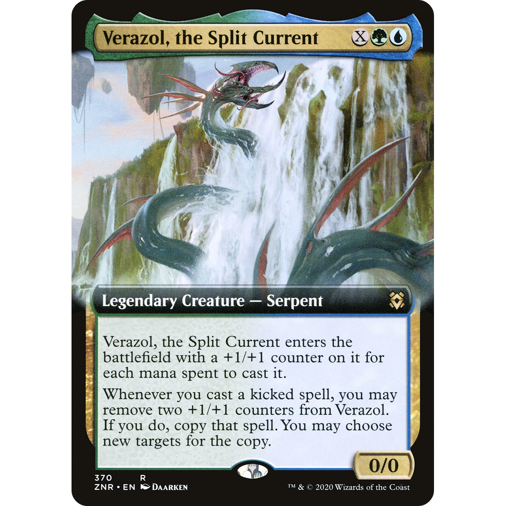 Verazol, the Split Current (Extended Art) (ZNR-370) - Zendikar Rising: (Extended Art) Foil