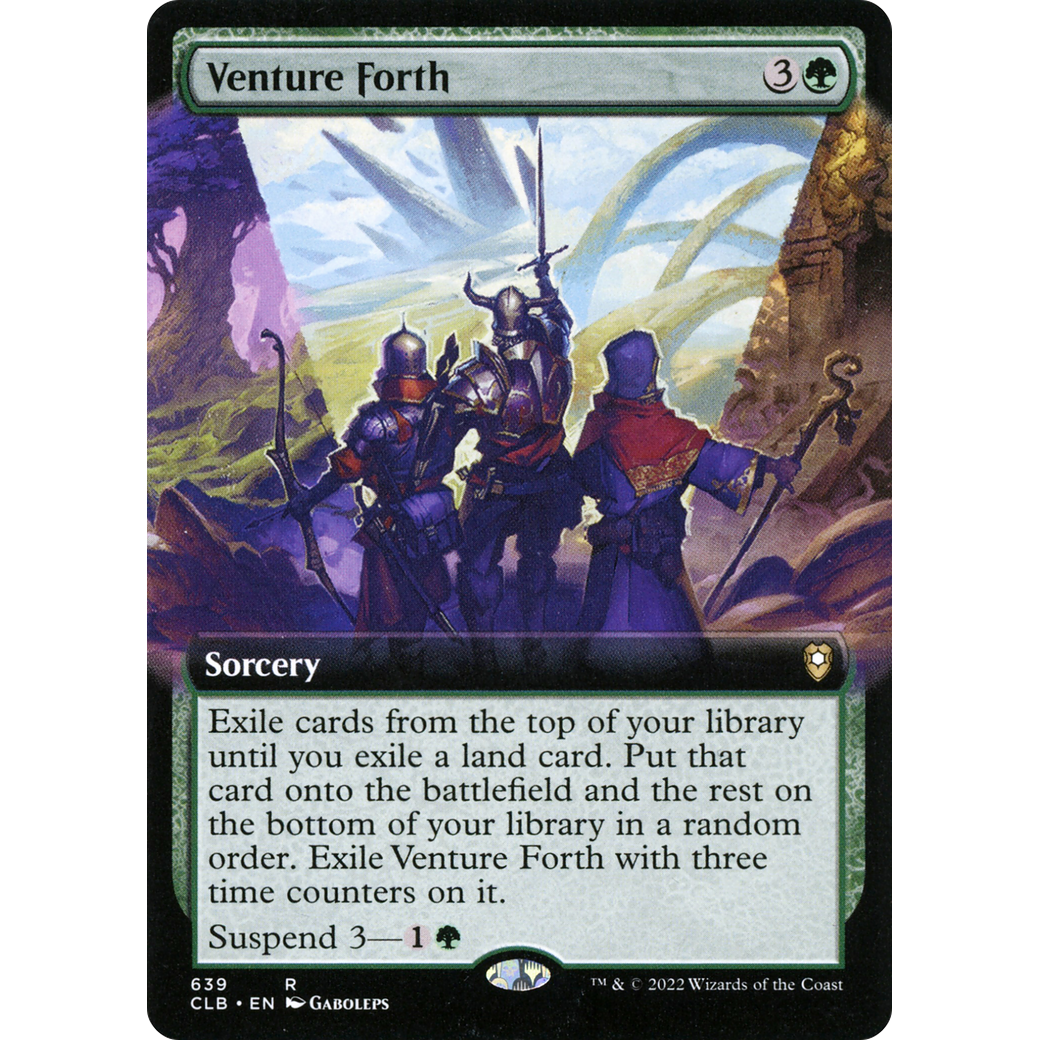 Venture Forth (CLB-639) - Commander Legends: Battle for Baldur's Gate: (Extended Art)