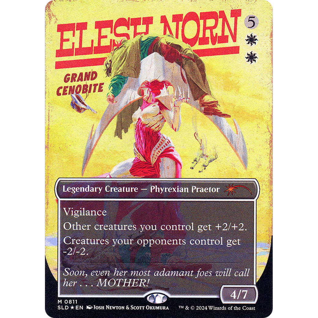 Elesh Norn, Grand Cenobite (0811) (Rainbow Foil) (SLD-811) - Secret Lair Drop (Borderless) Foil