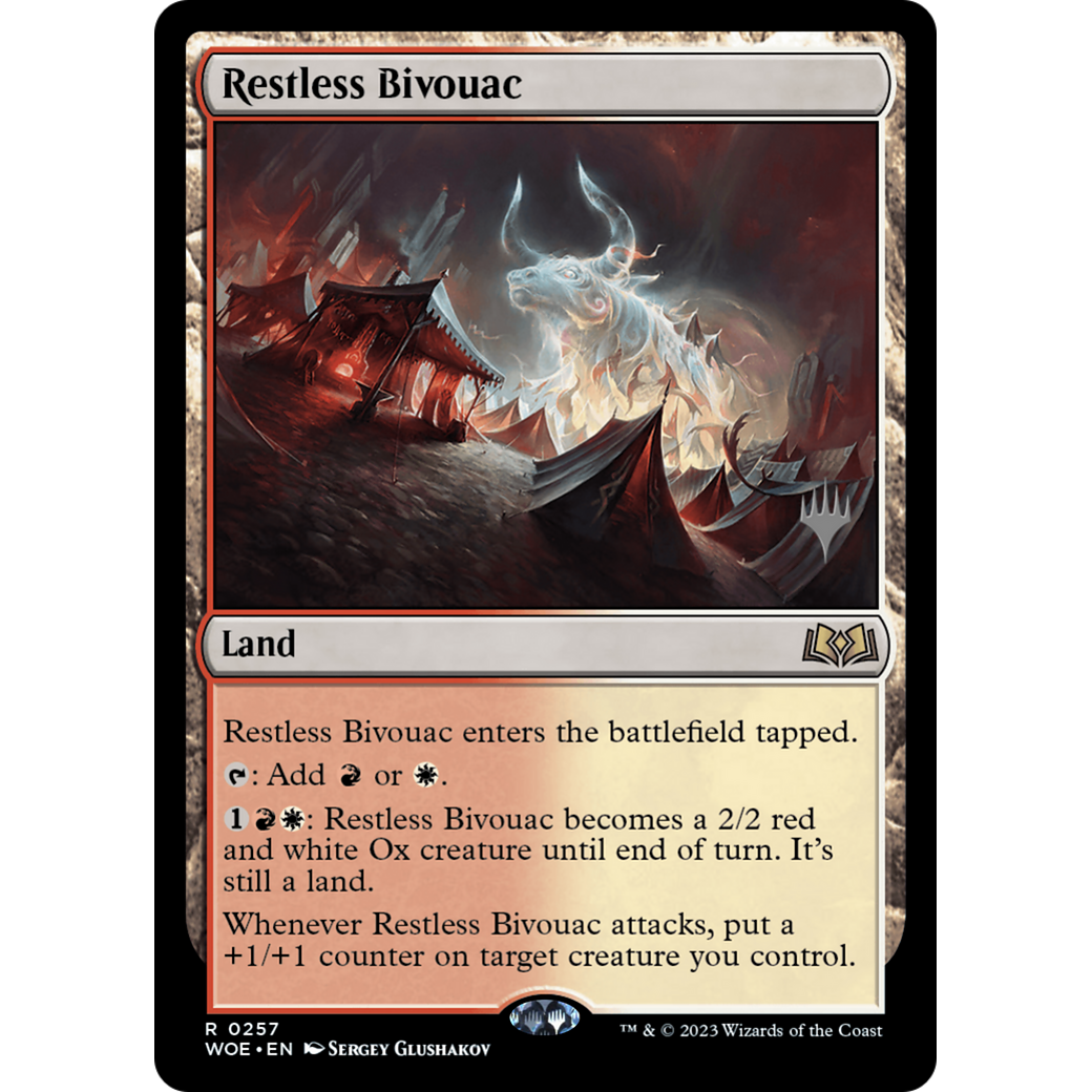 Restless Bivouac (PPWOE-257P) - Wilds of Eldraine Promos