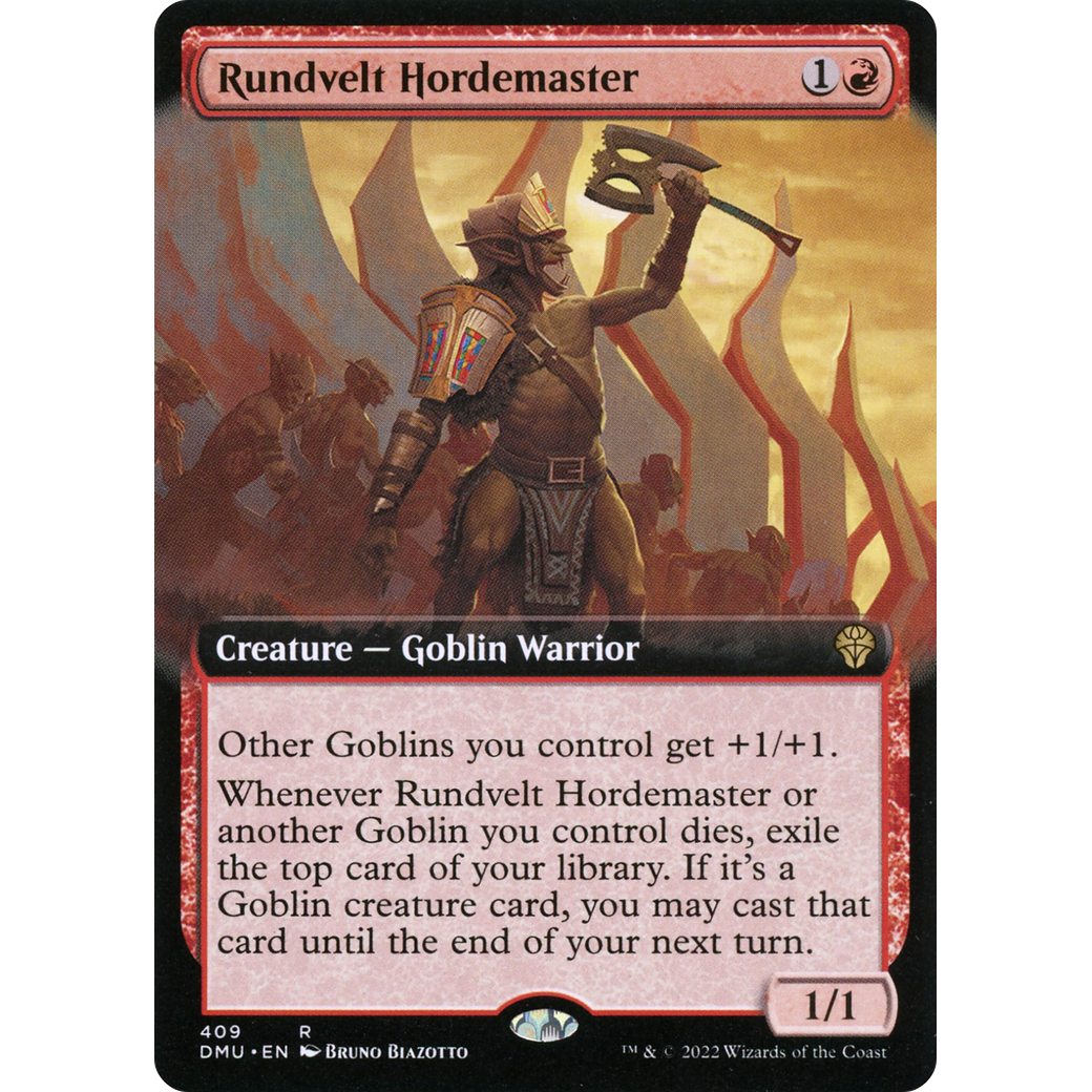 Rundvelt Hordemaster (Extended Art) (DMU-409) - Dominaria United: (Extended Art)