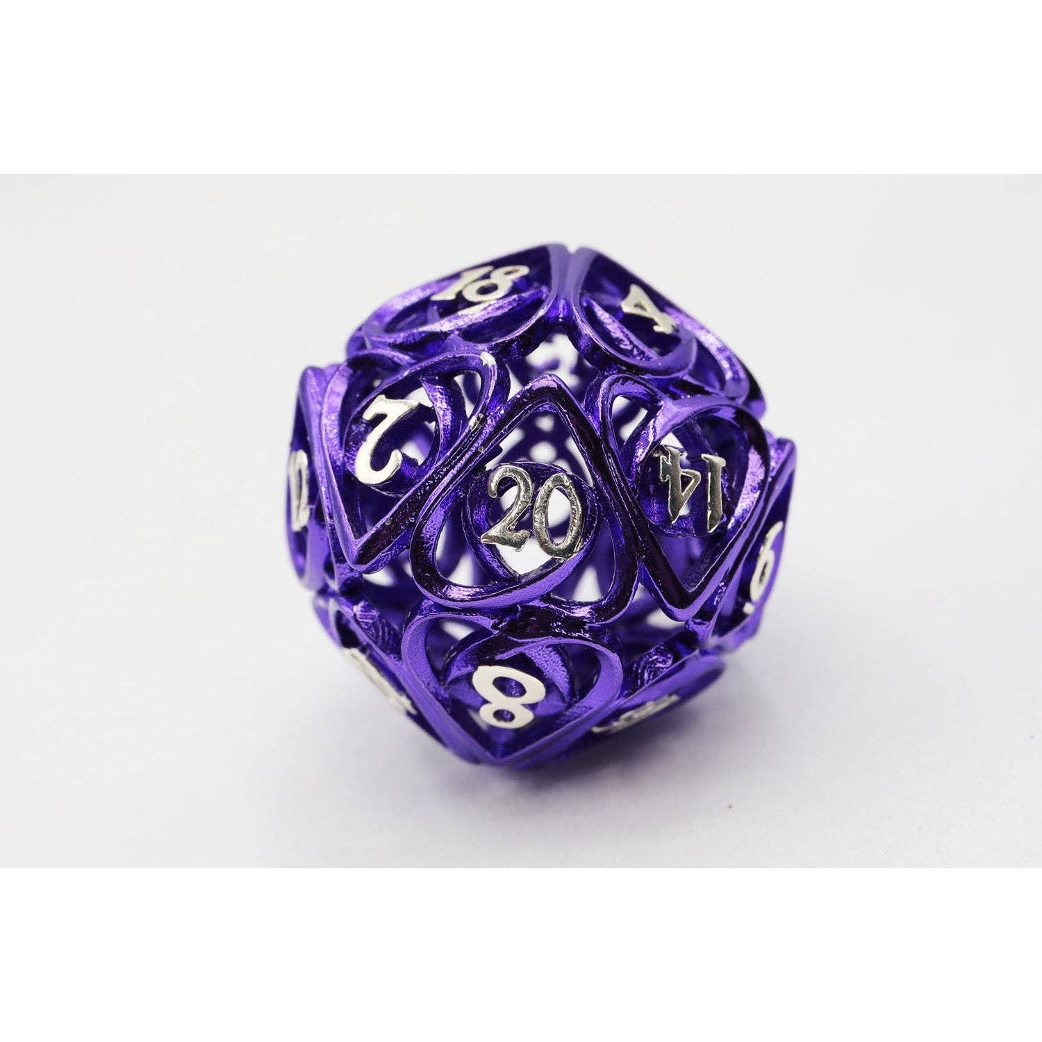 Hollow Hearts: Purple - Metal RPG Dice Set
