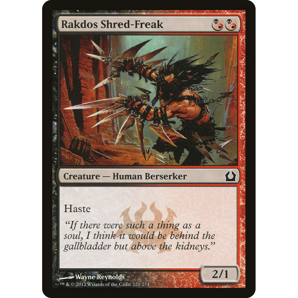Rakdos Shred-Freak (RTR-221) - Return to Ravnica Foil