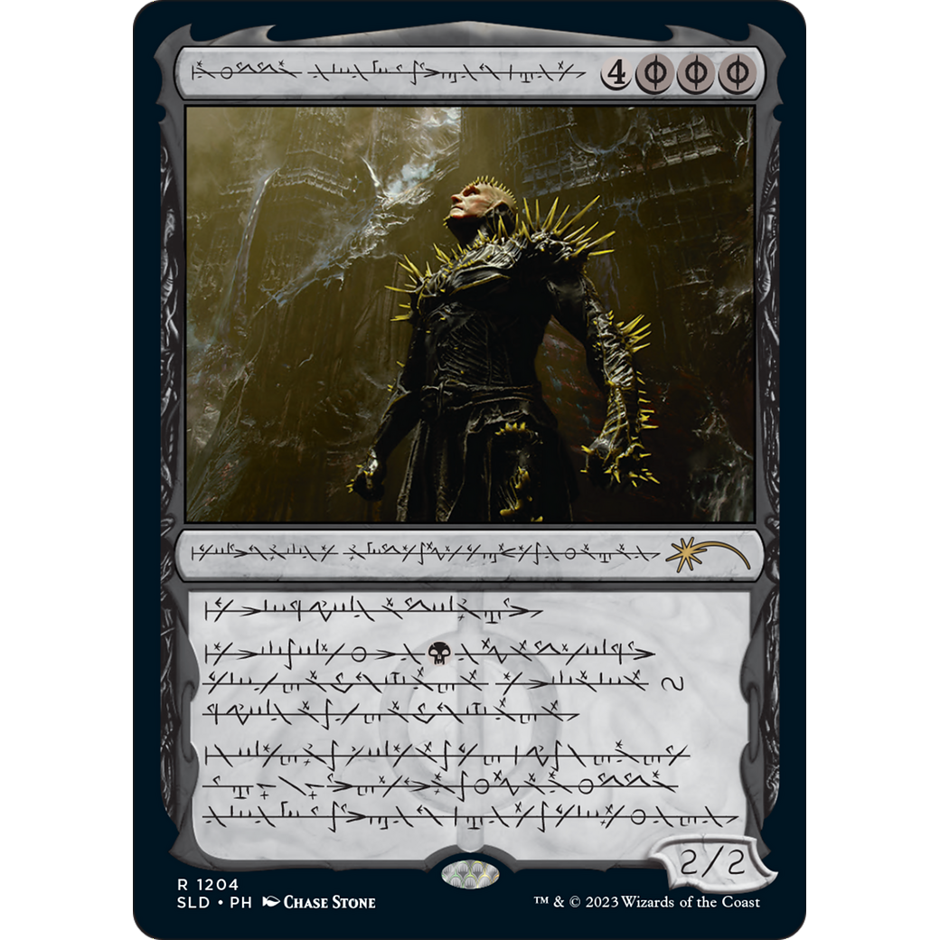 K'rrik, Son of Yawgmoth (Phyrexian) (SLD-1204) - Secret Lair Drop: (Showcase) Foil