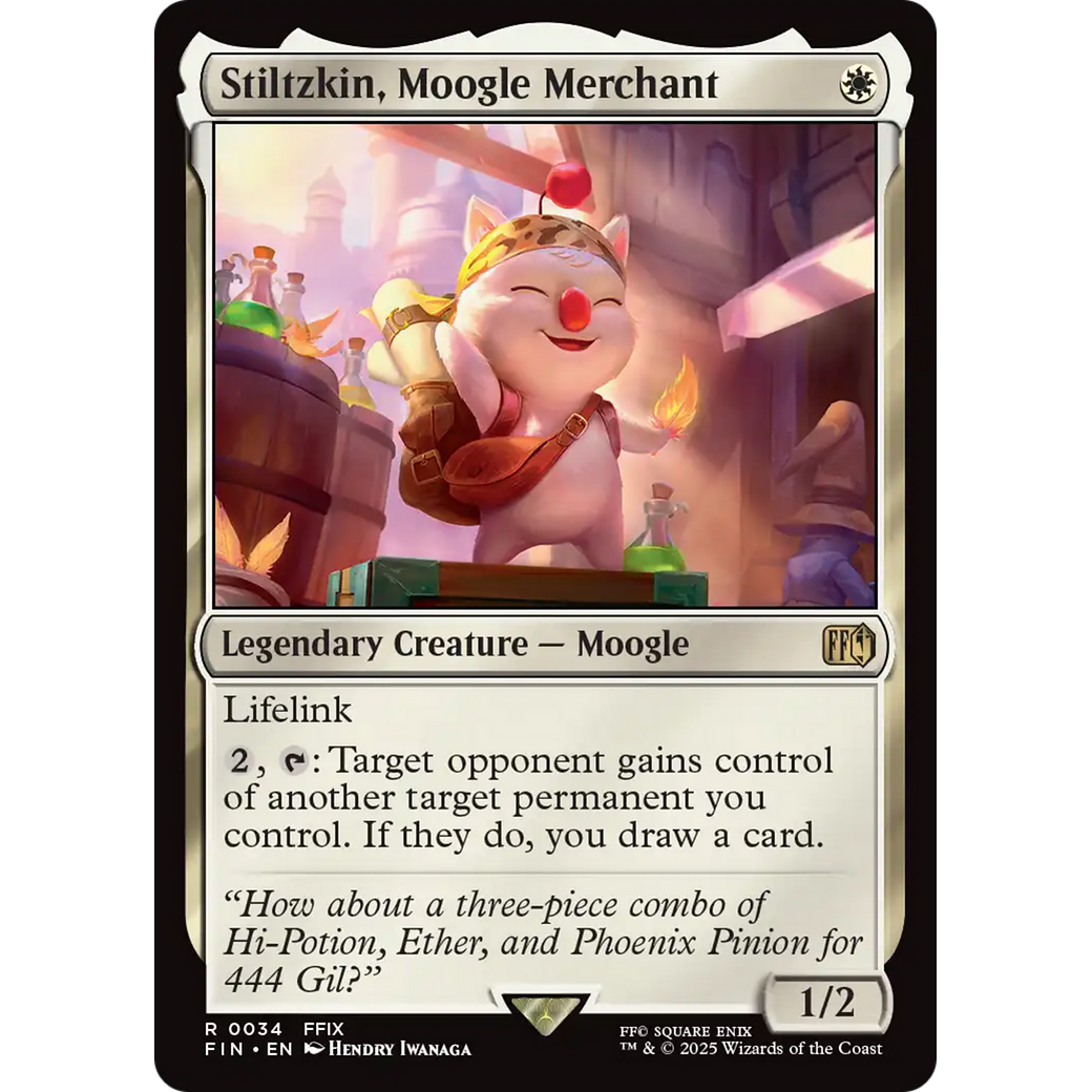 Stiltzkin, Moogle Merchant (FIN-034) - FINAL FANTASY Foil