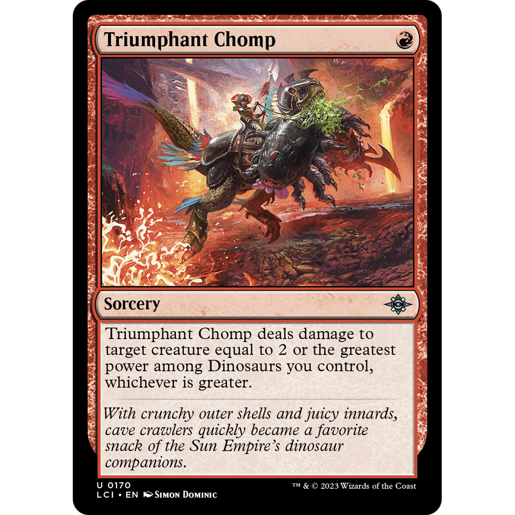 Triumphant Chomp (LCI-170) - The Lost Caverns of Ixalan Foil