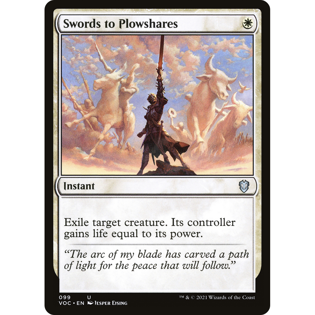 Swords to Plowshares (VOC-099) - Crimson Vow Commander