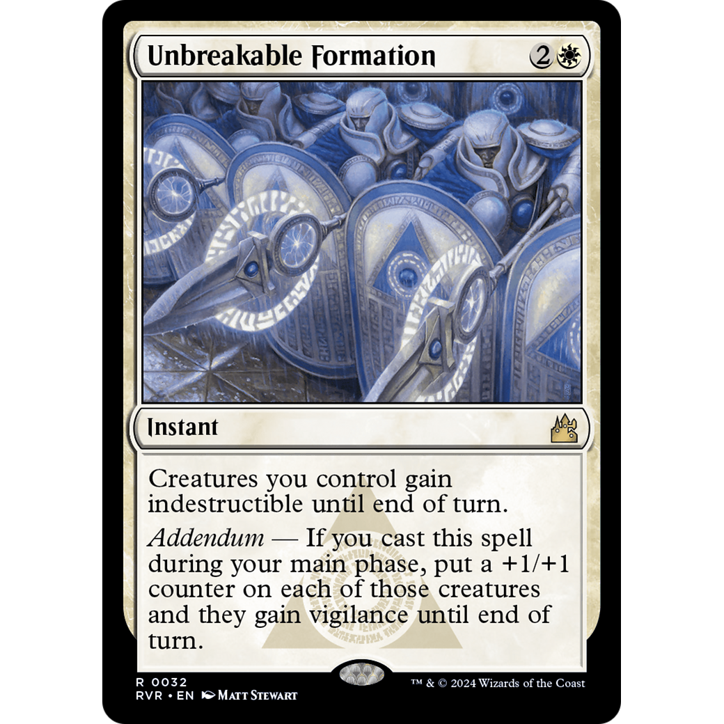 Unbreakable Formation (RVR-032) - Ravnica Remastered Foil