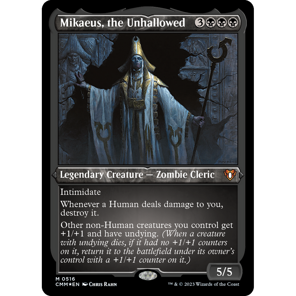 Mikaeus, the Unhallowed (CMM-516) - Commander Masters Etched Foil