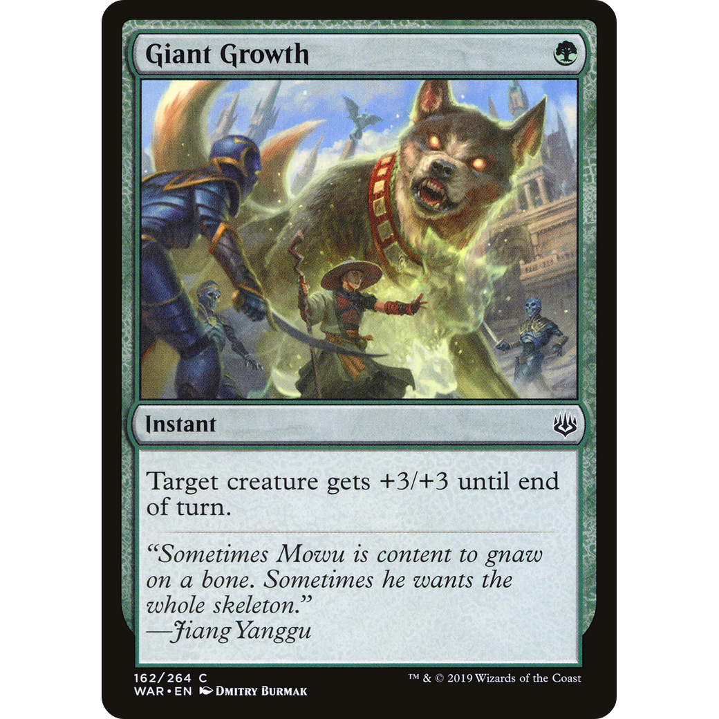 Giant Growth (WAR-162) - War of the Spark Foil
