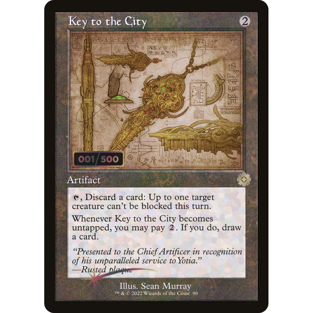 Key to the City (Schematic) (Serial Numbered) (BRR-090) - The Brothers' War Retro Artifacts Foil