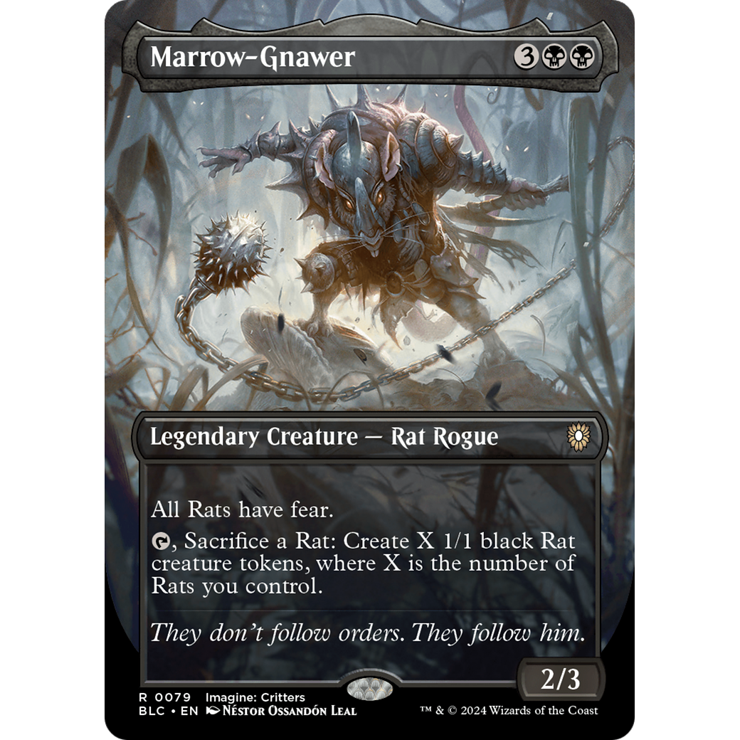 Marrow-Gnawer (BLC-079) - Bloomburrow Commander (Borderless) Foil