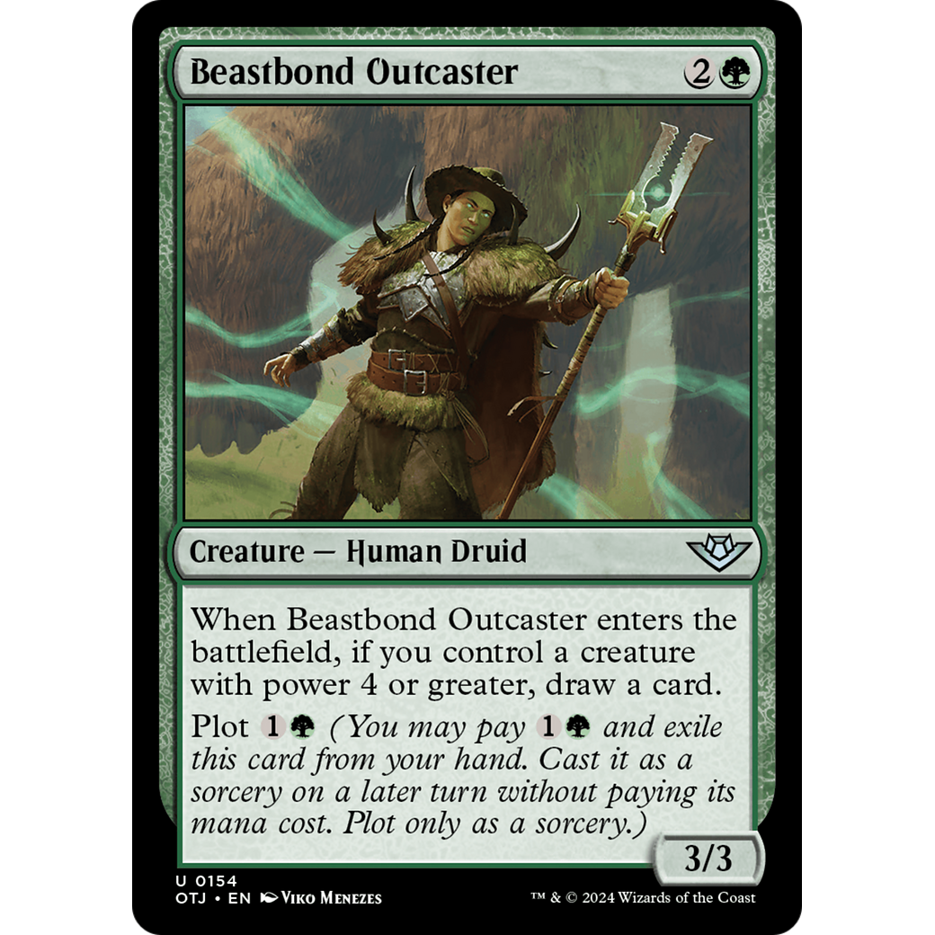 Beastbond Outcaster (OTJ-154) - Outlaws of Thunder Junction Foil