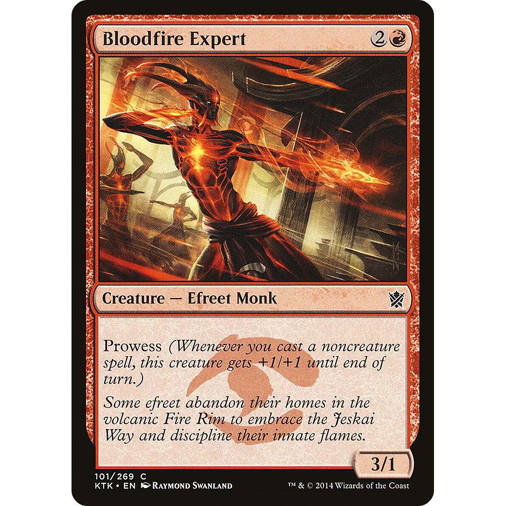 Bloodfire Expert (KTK-101) - Khans of Tarkir Foil