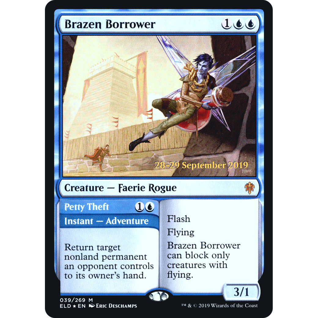 Brazen Borrower (PRE-039) - Throne of Eldraine Promos Foil