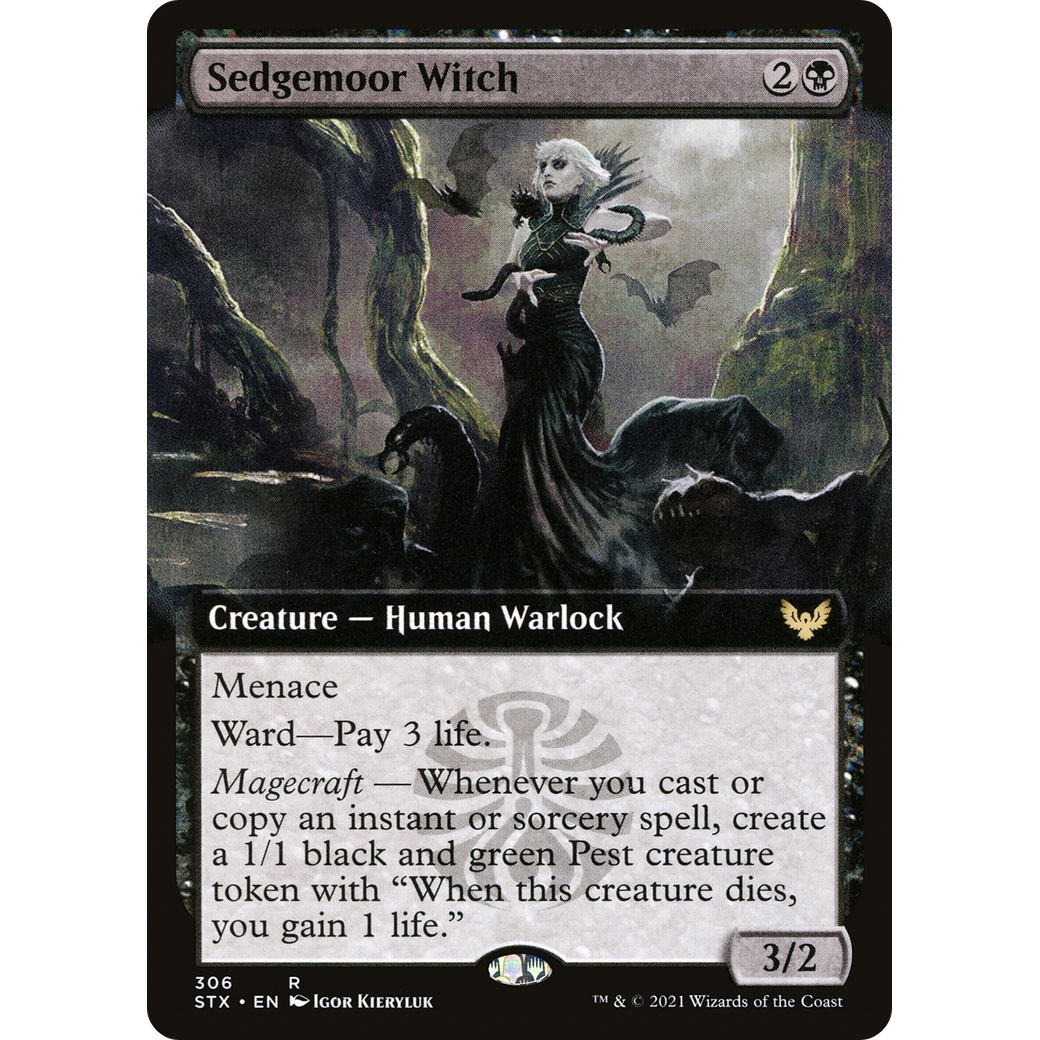 Sedgemoor Witch (Extended Art) (STX-306) - Strixhaven: School of Mages: (Extended Art) Foil