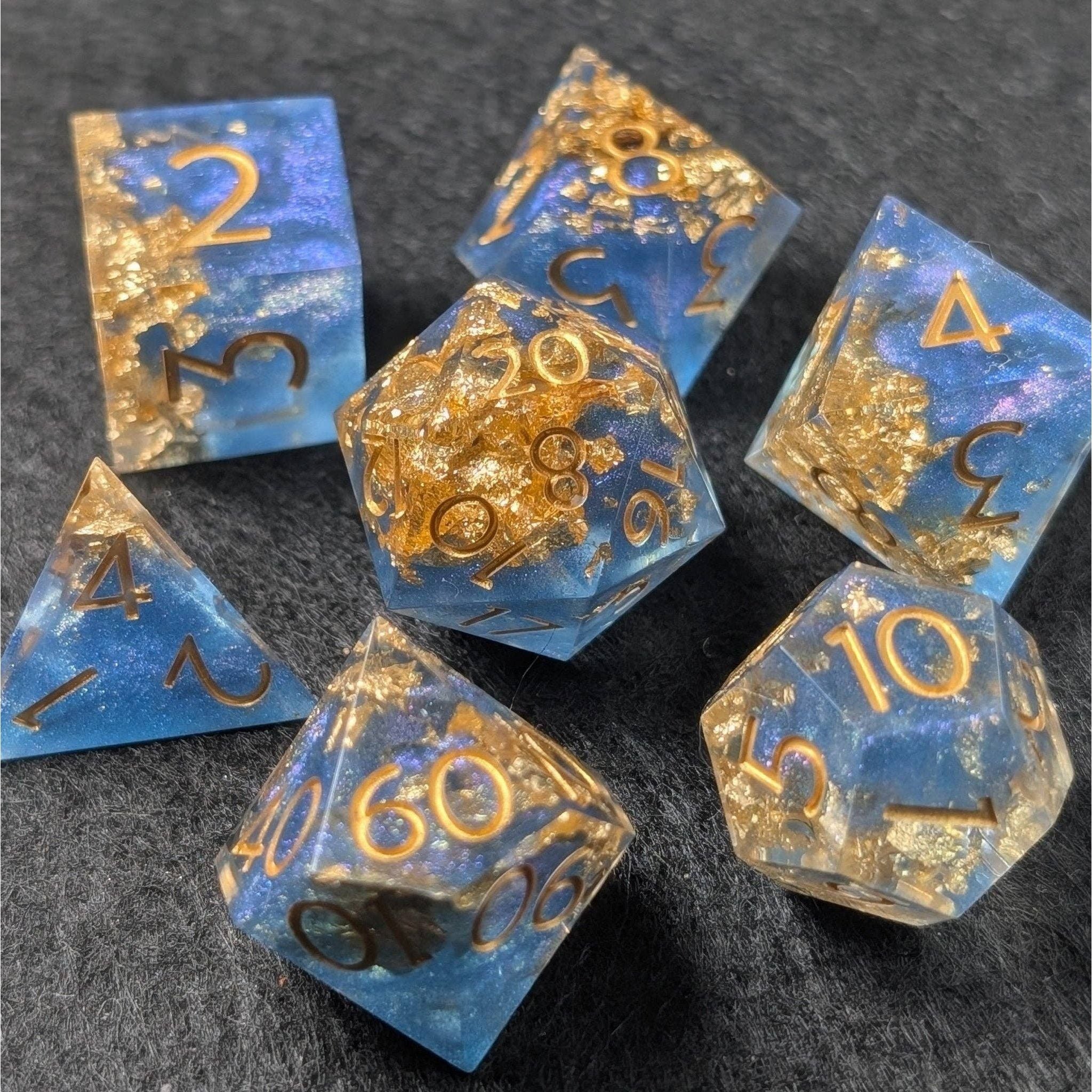Deepsea Oracle - 7 Piece Luxury D&D Dice Set