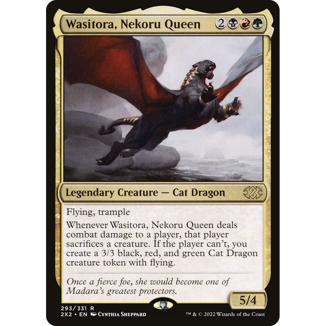 Wasitora, Nekoru Queen (2X2-293) - Double Masters 2022 Foil