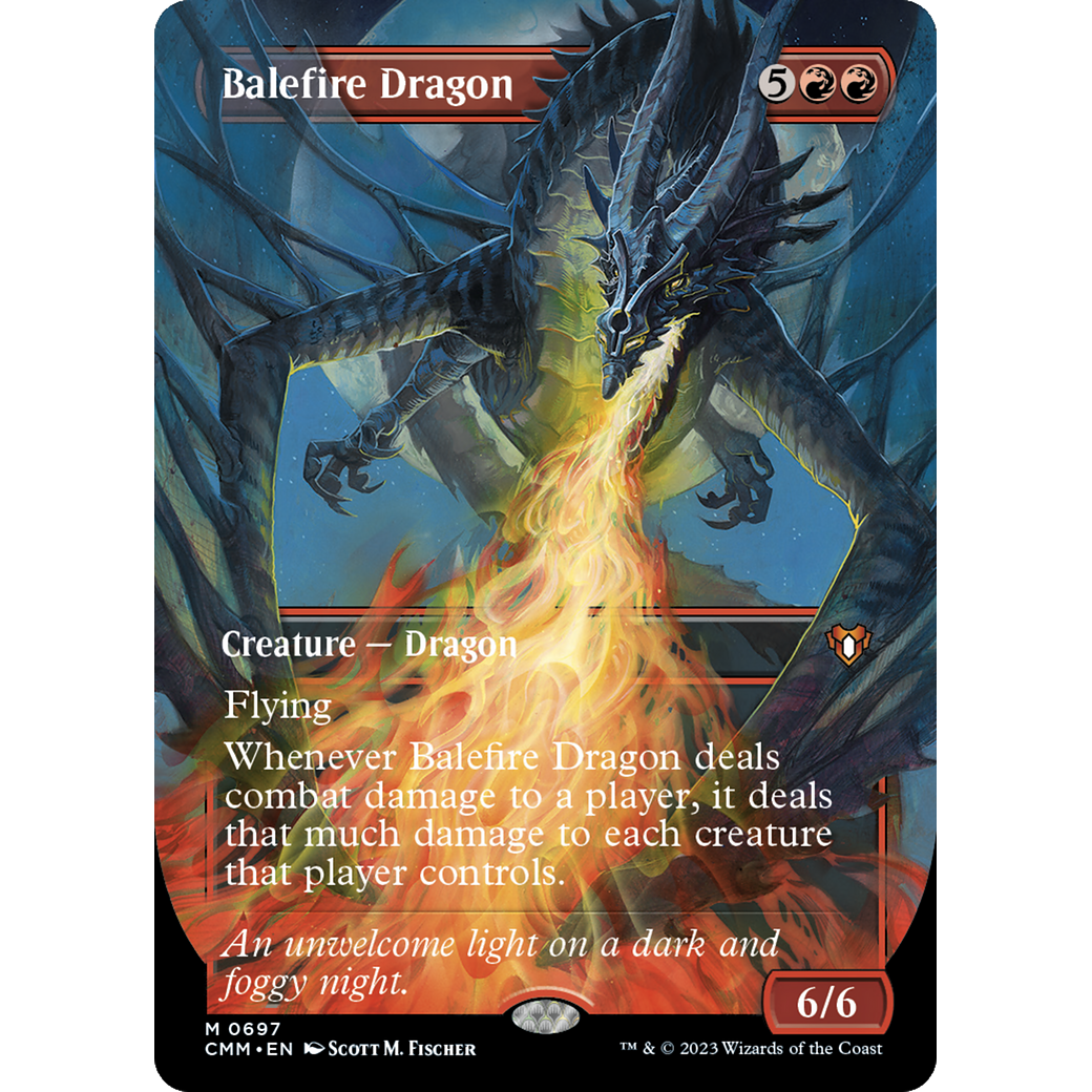 Balefire Dragon (CMM-697) - Commander Masters (Borderless) Foil
