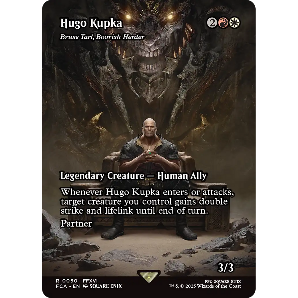 Hugo Kupka - Bruse Tarl, Boorish Herder (Showcase) (FCA-050) - FINAL FANTASY: Through the Ages / Hugo Kupka (Borderless) Foil