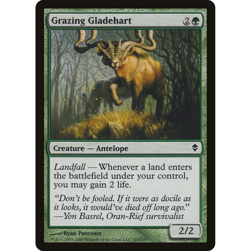 Grazing Gladehart (ZEN-163) - Zendikar Foil
