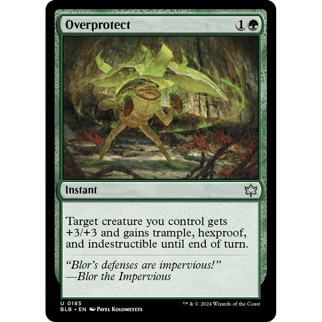 Overprotect (BLB-185) - Bloomburrow Foil