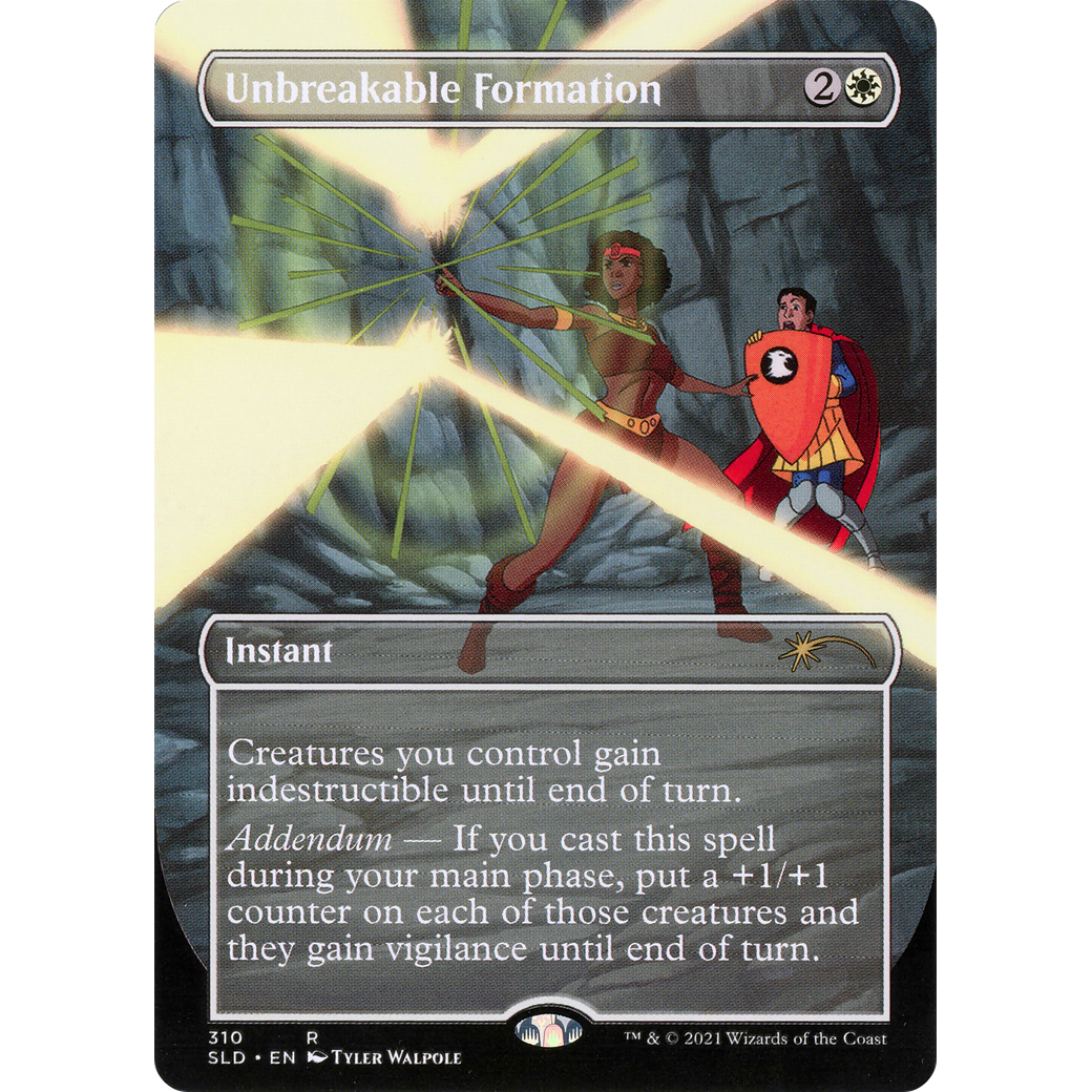 Unbreakable Formation (310) (SLD-310) - Secret Lair Drop (Borderless) Foil