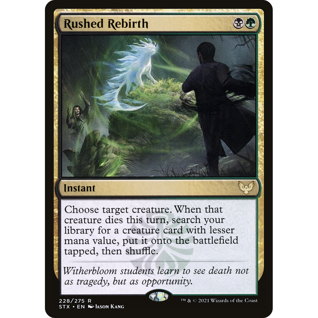 Rushed Rebirth (STX-228) - Strixhaven: School of Mages Foil