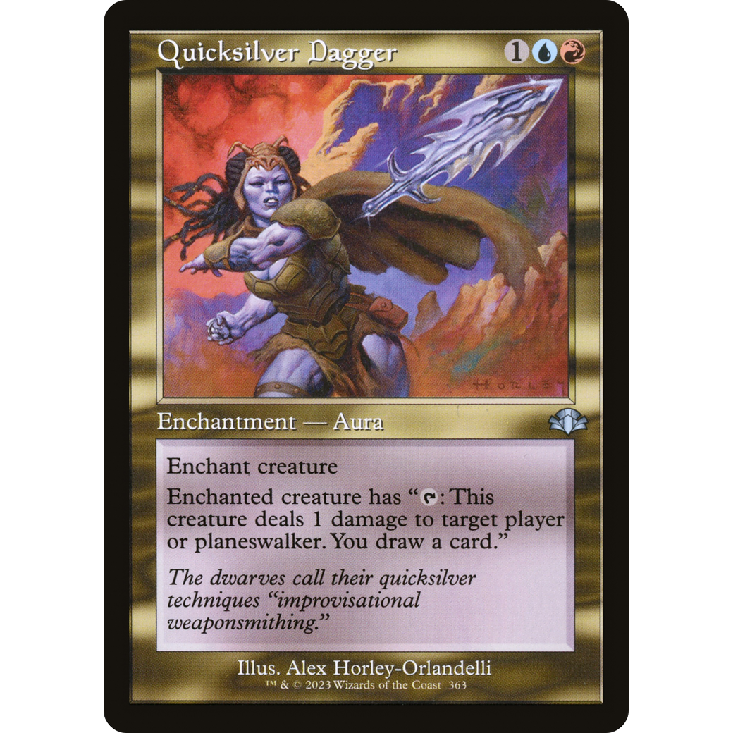 Quicksilver Dagger (Retro Frame) (DMR-363) - Dominaria Remastered Foil