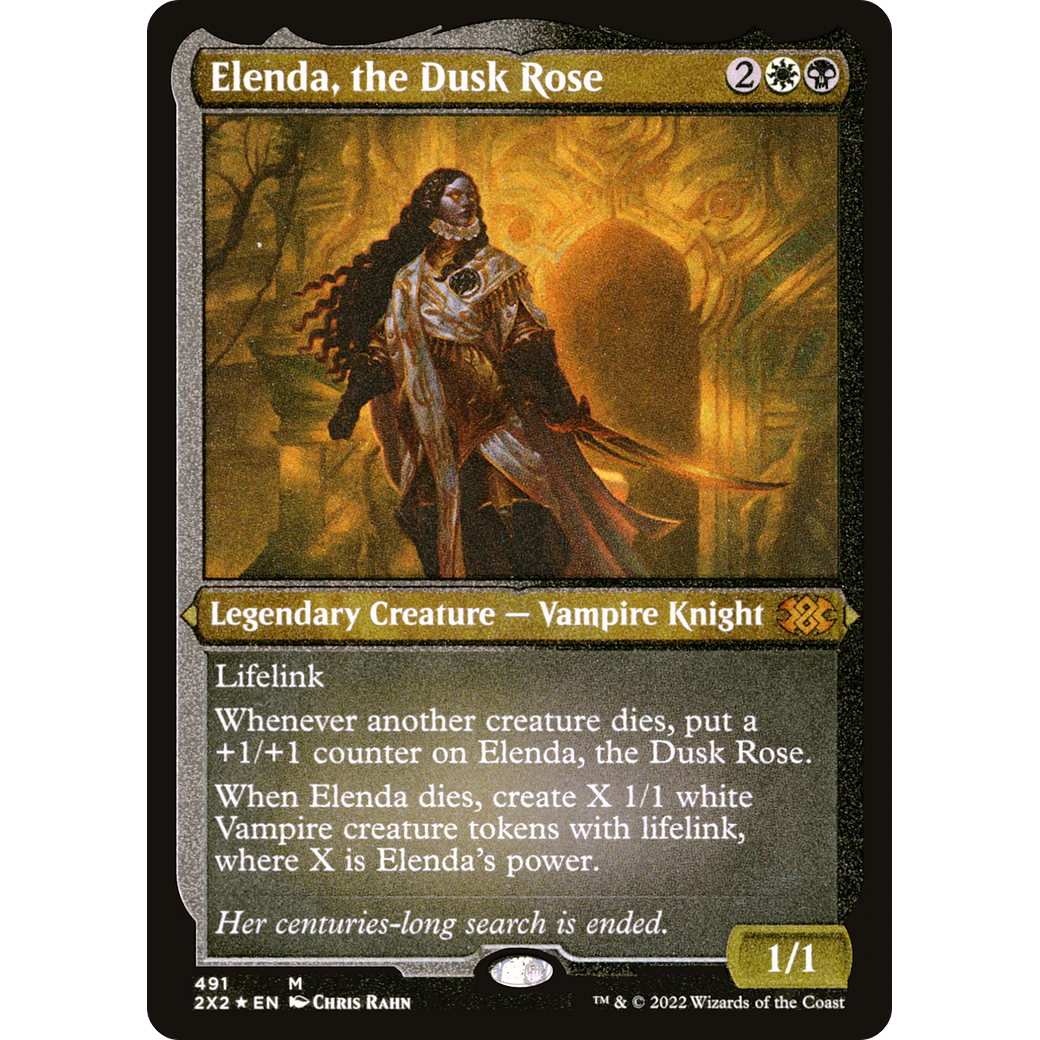 Elenda, the Dusk Rose (Foil Etched) (2X2-491) - Double Masters 2022 Foil