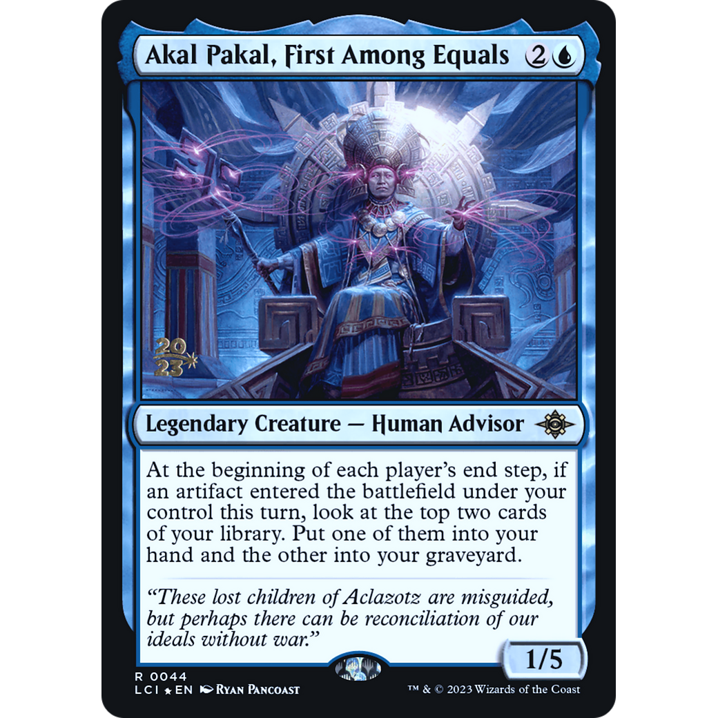 Akal Pakal, First Among Equals (PRE-44S) - The Lost Caverns of Ixalan Promos Foil